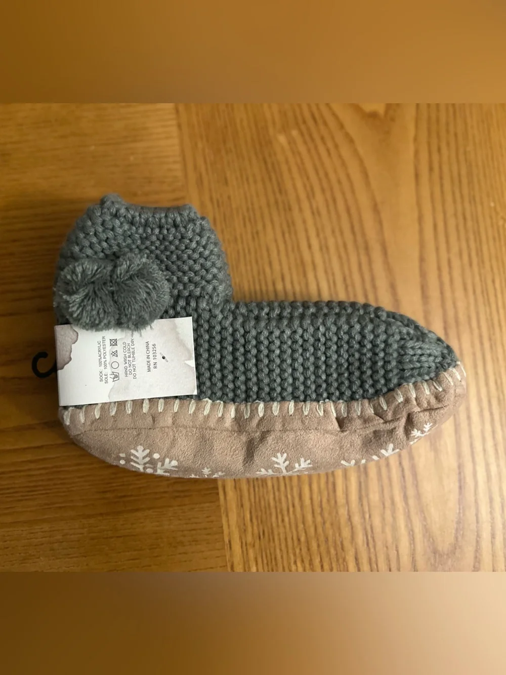 NWT Macchia Di Ruggine Slipper Socks Booties L/XL